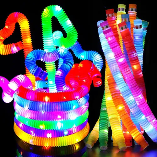 LED Flash Pop Röhren sensorisches Spielzeug für Erwachsene Stress abbau Spielzeug Kind Autismus Anti