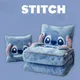 Disney Stitch Decke Winter neue Stich Mickey Mouse bestickte Kissen Decke 2-in-1 Sofa Büro