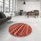 Ahgly Company Machine Washable Contemporary Red Area Rugs