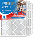 16x25x1 Air Filter MERV 11 Comparable to MPR 1000 MPR 1200 & FPR 7 Electrostatic Pleated Air Conditioner Filter 4 Pack HVAC Premium USA Made 16x25x1 Furnace Filters by AIRX FILTERS WICKED CLEAN AIR.