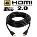 GlobalTone High Speed HDMI Cable 2.0 4Kx2K 4096x2160 18Gbps Black 100ft