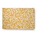 4 x 6 Simply Daisy Seaweed Beach Style Chenille Area Rug Egg Yolk Yellow