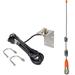 13.4 Inch Marine VHF Antenna 159V02 Low Profile Stainless Steel Boat Antenna W/16.4ft RG-58 Coaxial Cable