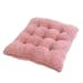 JeashCHAT 16 x16 Square Chair Cushion Soft Short Plush Chair Pad Seat Cushion for Outdoor Garden Patio Indoor Home Kitchen Office Chair Pink