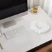 PRINxy Mouse Pad Wrist Guard Wholesale Desktop Office Silicone Prevents Slip Memory Cotton Wrist Guard Mouse Pad White