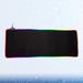 Luminous Mouse Pad RGB Luminous Gaming Mouse Pad Anti-slip Keyboard Mat Keyboard Pad for Home Office - 3mm (Black)