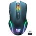 ONIKUMA CW905 RGB 2.4G Wireless Gaming Mouse Rechargeable Computer Mice with 5 Adjustable DPI Up to 3600 Ergonomic Laptop PC Mouse with 7 Buttons (Not Programmable) for Windows Vista Linux
