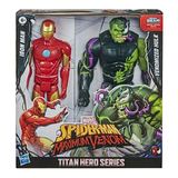Marvel Spider-Man Maximum Venom Titan Hero Series Iron Man & Venomized Hulk Action Figure