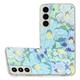 for Galaxy S22 Plus 6.6 2022 Case Slim Flexible TPU Fashion Shell Pattern Durable Shockproof Protective Case for S22 Plus Ladies Girls Women Men Blue Oil Painting
