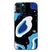 ONETECH Cute Abstract Phone Case for iPhone 14 Blue Eyes Case Cover pc Bumper Hard Back Shockproof Anti-Scratch Protective Phone Case Women Girly Phone Case with Design