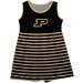 Girls Infant Vive La Fete Black Purdue Boilermakers Striped Tank Top Dress