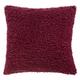 Habitat Plain Faux Shearling Cushion - Plum - 50x50cm