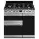 Smeg SY93-1 90cm Dual Fuel Range Cooker - Stainless Steel