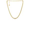 Ettika Initial Necklace in Metallic Gold. Size E, F, G, H, I, J, N, O, R, T.