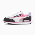 PUMA Future Rider Splash Kids' Trainers, Ash Grey/Strawberry Burst, size 10.5