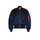 ALPHA INDUSTRIES MA-1 Bomber Jacket in Navy. Size L, M, S, XL/1X.
