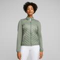 PUMA Frost Women's Golf Quilted Jacket, Eucalyptus, size Medium