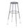 National Public Seating Corp. Adjustable Padded Stool - 31&quot; - 39&quot; tall, Grey