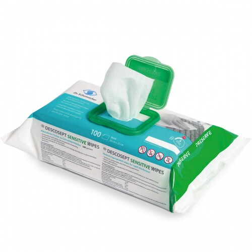Dr. Schumacher DESCOSEPT SENSITIVE WIPES 100 Stück Schnelldesinfektion Image