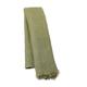 Women's Neutrals / Green Handmade Light Khaki Linen Scarf Heritagemoda