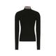 Prada Logo Intarsia Jacquard High-Neck Sweater Black