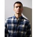 Men's Blue FRENCH CONNECTION Checked Flannel Shirt