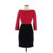 Alice + Olivia Casual Dress - Sheath: Red Print Dresses - Women's Size 6