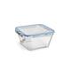 Curver Glass Airtight Food Storage Container (5pcs) - 2.4L Capacity with Clip Lock - Easy Storage & Keeps Food Fresh - Freezer & Oven Safe