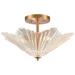 Radiance 20" Wide 4-Light Semi Flush Mount - Satin Brass