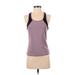 Zyia Active Active Tank Top: Purple Activewear - Women's Size X-Small