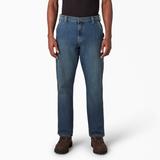 Dickies Men's Flex Regular Fit Carpenter Utility Jeans - Tined Denim Wash Size 36 X 32 (DU601)