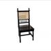 Elevat Home Solid Wood Slat Back Stacking Side Chair in Black Wood in Black/Brown | 43.3 H x 17.71 W x 17.71 D in | Wayfair 04HXM147JWS1ABWOAB