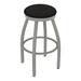 Holland Bar Stool 802 Misha Swivel Stool Upholstered/Metal in Gray/Black | Bar Stool (30" Seat Height) | Wayfair 80230AN003