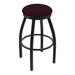 Holland Bar Stool 802 Misha Swivel Stool Upholstered/Metal in Blue/Black/Brown | Bar Stool (30" Seat Height) | Wayfair 80230BW005