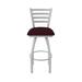 Holland Bar Stool Jackie Swivel Stool Upholstered/Metal in Gray/Brown | Extra Tall (36" Seat Height) | Wayfair 41036AN005