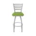 Holland Bar Stool Jackie Swivel Stool Upholstered/Metal in Gray | Bar Stool (30" Seat Height) | Wayfair 41030AN009