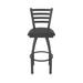 Holland Bar Stool Jackie Swivel Stool Upholstered/Metal in Gray/Black | Extra Tall (36" Seat Height) | Wayfair 41036PW008