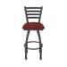 Holland Bar Stool Jackie Swivel Stool Upholstered/Metal in Red/Gray/Black | Bar Stool (30" Seat Height) | Wayfair 41030PW016