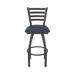 Holland Bar Stool Jackie Swivel Stool Upholstered/Metal in Gray/Blue/Black | Counter Stool (25" Seat Height) | Wayfair 41025PW014