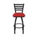Holland Bar Stool Jackie Swivel Stool Upholstered/Metal in Red/Blue/Black | Bar Stool (30" Seat Height) | Wayfair 41030BW011