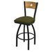 Holland Bar Stool 830 Voltaire Swivel Bar & Counter Stool Upholstered/Metal in Black/Blue/Brown | Counter Stool (25" Seat Height) | Wayfair