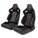 Inbox Zero Reclining Ergonomic PC & Racing Game Chair Foam Padding, Leather in Black | 37 H x 21 W x 21.7 D in | Wayfair