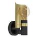 Mercer41 Billie Armed Sconce Metal in Black/Yellow | 8.86 H x 4.72 W x 4.72 D in | Wayfair 3BD4CEE9FFF843BC81C1DA89FDD6012F