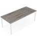 Red Barrel Studio® Harvee 70.86" W Rectangle Executive Desk Wood/Metal in Gray | 29.52 H x 70.86 W x 34.85 D in | Wayfair