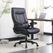 Latitude Run® Emmylia Ergonomic Executive Chair w/ Headrest Upholstered in Brown | 44 H x 28.9 W x 30.9 D in | Wayfair