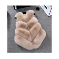 ZADORIN Neue Luxus Faux Fuchs Pelz Weste Frauen Pelzigen Kurze Faux Pelz Westen Mantel Pelz Gilet