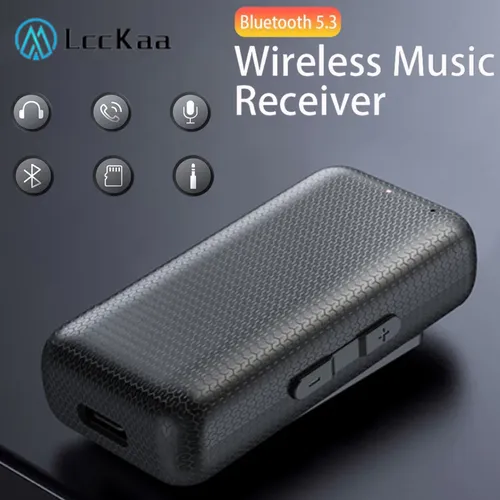Lcckaa Bluetooth 5 3 Adapter 3 5mm Aux Jack Bluetooth Wireless Receiver Adapter für Auto