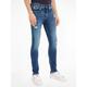 Skinny-fit-Jeans CALVIN KLEIN JEANS "SKINNY" Gr. 33, Länge 32, blau (denim medium) Herren Jeans Skinny-Jeans