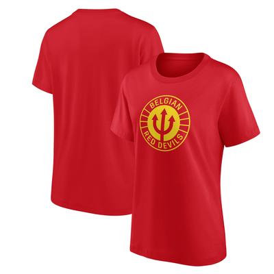 Belgien FA Rot Devils Grafik T-Shirt - Rot - Damen Image