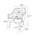 Modern Sloped Arms Armchair Velvet Barrel Chair Lounge Chairs Button Tufted Dining Desk Chairs Single Sofa Side Chairs